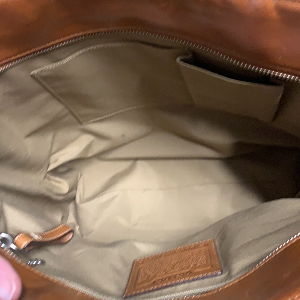 Vintage Coach Tan Leather Tote bag - Picture 12 of 15
